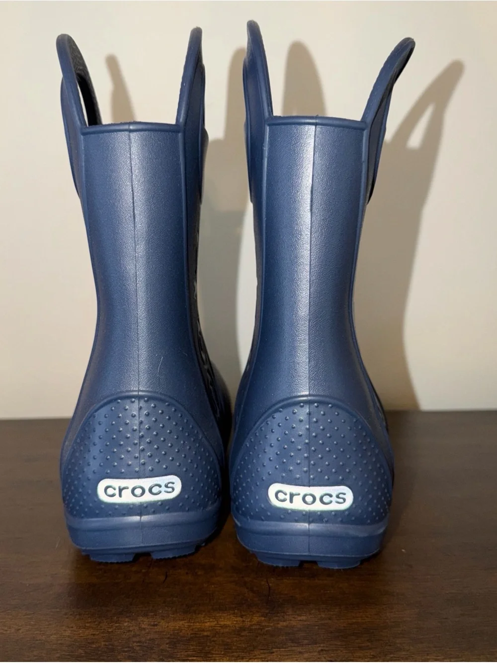 Crocs Children Toddler Handle It Rain Boots Navy Blue Size C13 Waterproof NWOT
